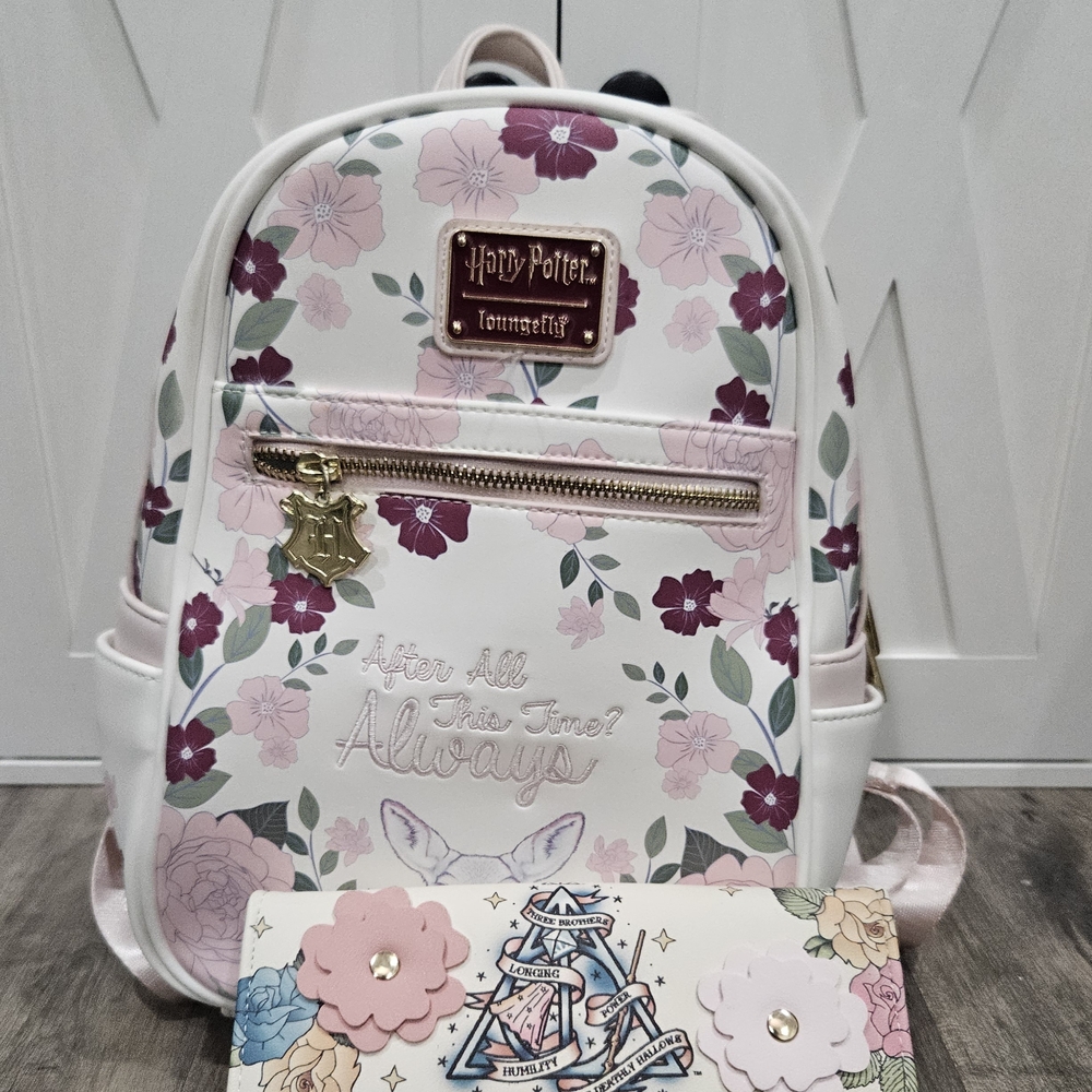 Loungefly Harry Potter Pink Floral Backpack